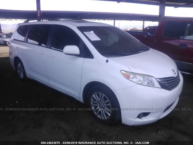 5TDYK3DC0BS168871 - 2011 TOYOTA SIENNA XLE/LIMITED WHITE photo 1