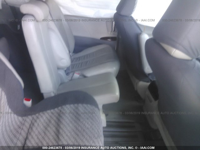 5TDYK3DC0BS168871 - 2011 TOYOTA SIENNA XLE/LIMITED WHITE photo 8