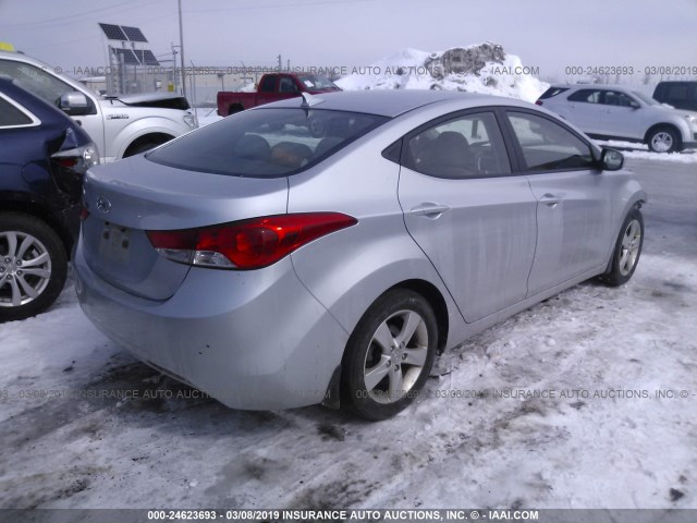 5NPDH4AE0CH116365 - 2012 HYUNDAI ELANTRA GLS/LIMITED TAN photo 4