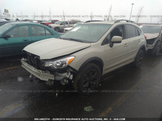 JF2GPAKC9D2812464 - 2013 SUBARU XV CROSSTREK 2.0 LIMITED CREAM photo 2