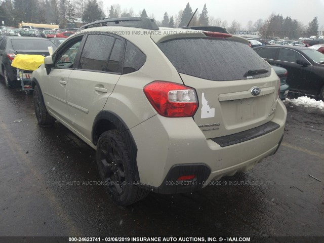 JF2GPAKC9D2812464 - 2013 SUBARU XV CROSSTREK 2.0 LIMITED CREAM photo 3