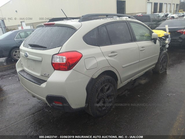 JF2GPAKC9D2812464 - 2013 SUBARU XV CROSSTREK 2.0 LIMITED CREAM photo 4