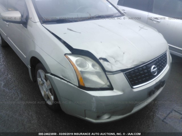 3N1AB61E58L671306 - 2008 NISSAN SENTRA 2.0/2.0S/2.0SL SILVER photo 6