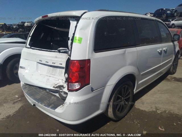 2C4RDGEG0GR274843 - 2016 DODGE GRAND CARAVAN R/T WHITE photo 4