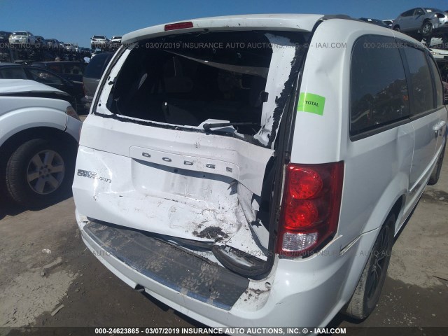 2C4RDGEG0GR274843 - 2016 DODGE GRAND CARAVAN R/T WHITE photo 6