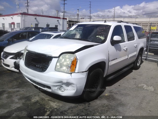 1GKFC16007R246409 - 2007 GMC YUKON XL C1500 WHITE photo 2