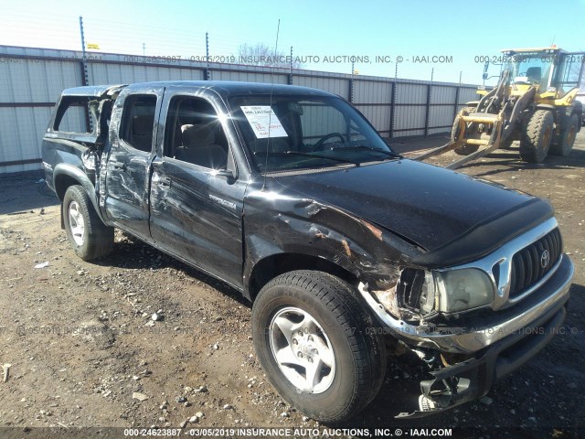 5TEGN92N84Z412699 - 2004 TOYOTA TACOMA DOUBLE CAB PRERUNNER BLACK photo 1