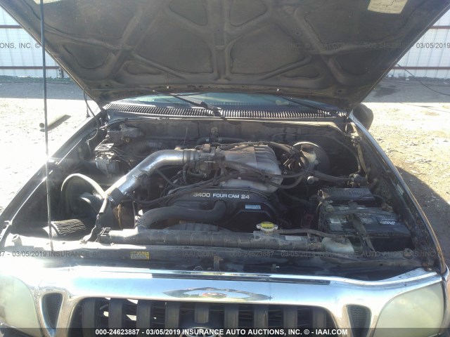 5TEGN92N84Z412699 - 2004 TOYOTA TACOMA DOUBLE CAB PRERUNNER BLACK photo 10