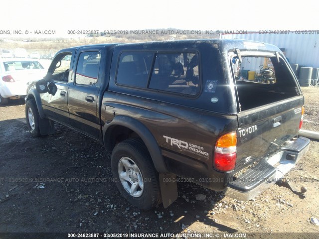 5TEGN92N84Z412699 - 2004 TOYOTA TACOMA DOUBLE CAB PRERUNNER BLACK photo 3