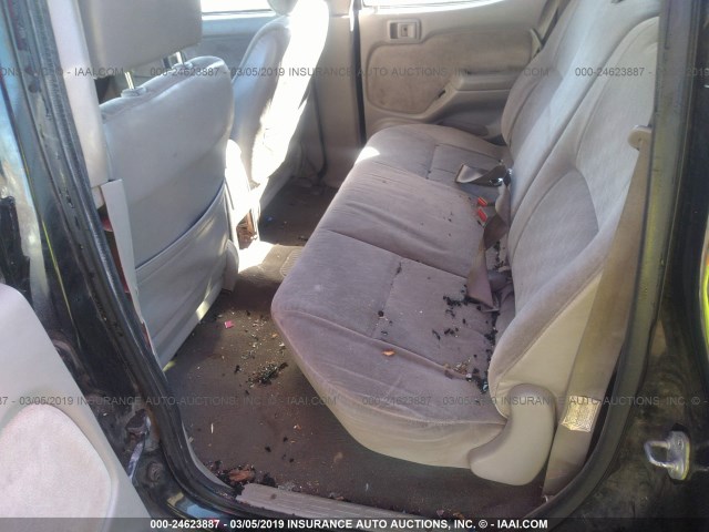 5TEGN92N84Z412699 - 2004 TOYOTA TACOMA DOUBLE CAB PRERUNNER BLACK photo 8