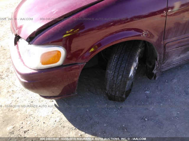 1GHDX13E14D127035 - 2004 OLDSMOBILE SILHOUETTE LUXURY MAROON photo 6