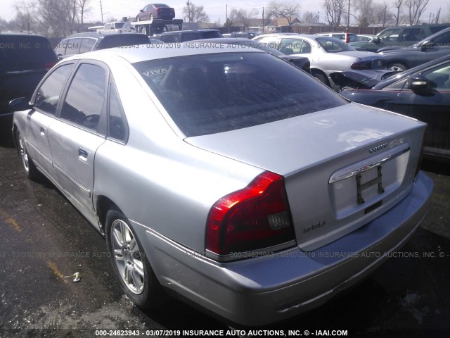 YV1TH59HX41366893 - 2004 VOLVO S80 2.5T SILVER photo 3