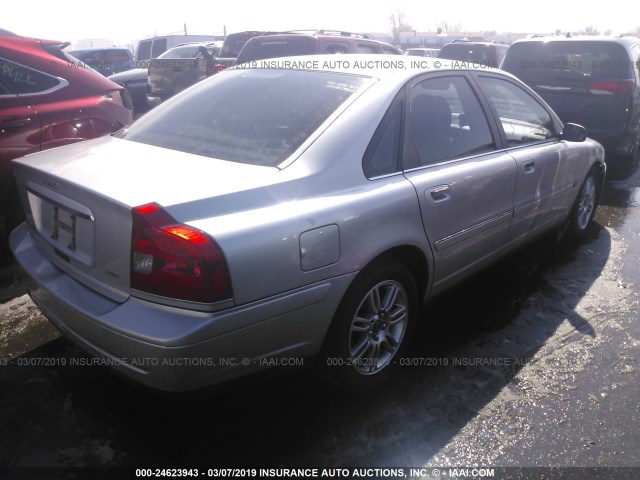 YV1TH59HX41366893 - 2004 VOLVO S80 2.5T SILVER photo 4