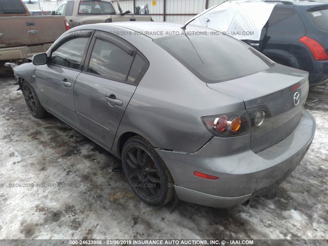 JM1BK123551287305 - 2005 MAZDA 3 S GRAY photo 3