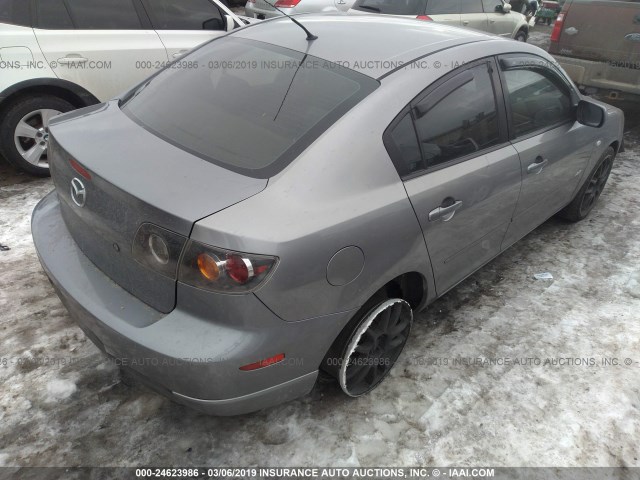 JM1BK123551287305 - 2005 MAZDA 3 S GRAY photo 4