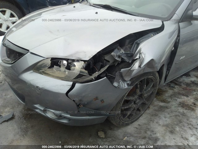 JM1BK123551287305 - 2005 MAZDA 3 S GRAY photo 6