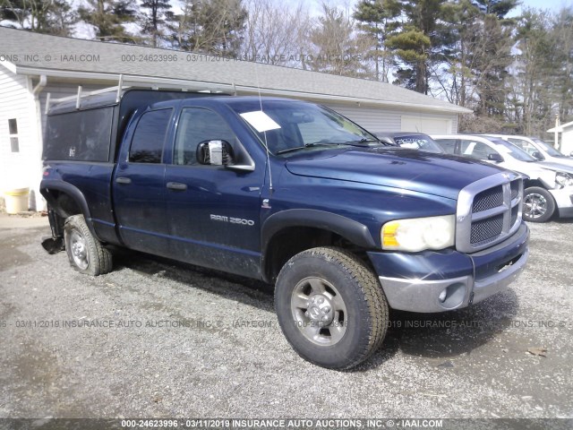 3D7KU28663G704050 - 2003 DODGE RAM 2500 ST/SLT BLUE photo 1