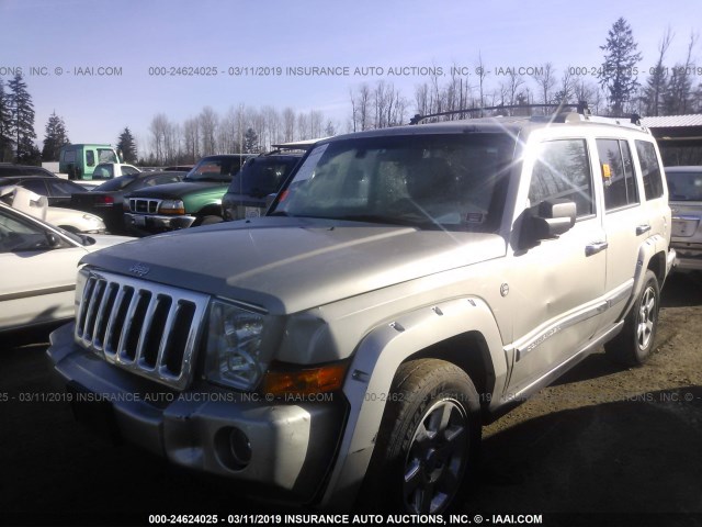 1J8HG58206C364520 - 2006 JEEP COMMANDER LIMITED SILVER photo 2