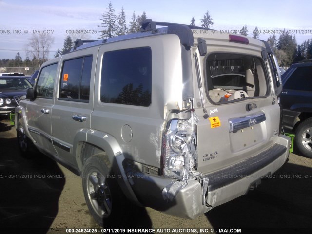 1J8HG58206C364520 - 2006 JEEP COMMANDER LIMITED SILVER photo 3