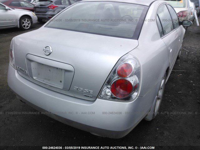 1N4BL11D95C255992 - 2005 NISSAN ALTIMA SE/SL/SE-R SILVER photo 4