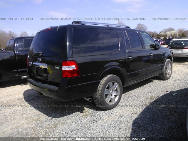 1FMFK205X9EB00632 - 2009 FORD EXPEDITION EL LIMITED BLACK photo 4