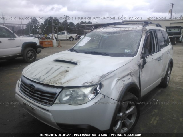 JF2SH666X9H700625 - 2009 SUBARU FORESTER 2.5XT LIMITED WHITE photo 2