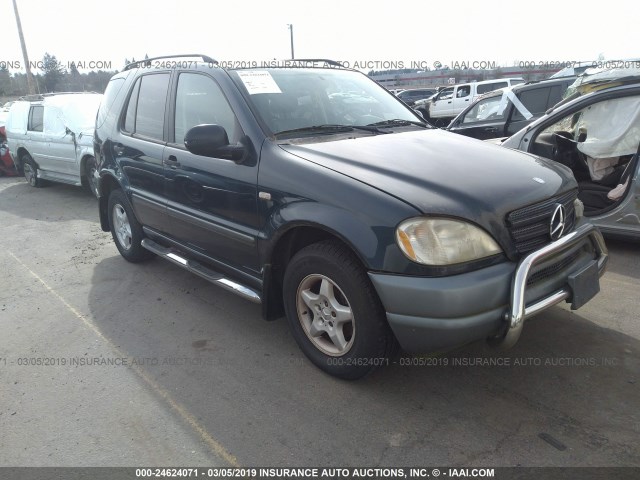 4JGAB54EXXA118994 - 1999 MERCEDES-BENZ ML 320 Dark Blue photo 1