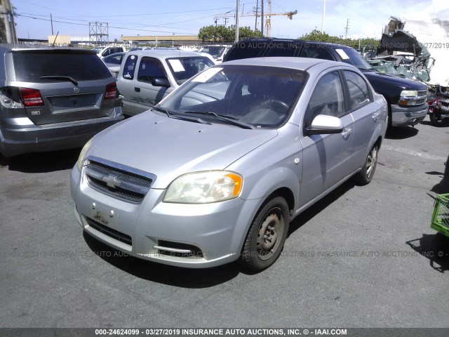 KL1TD566X7B120999 - 2007 CHEVROLET AVEO LS SILVER photo 2