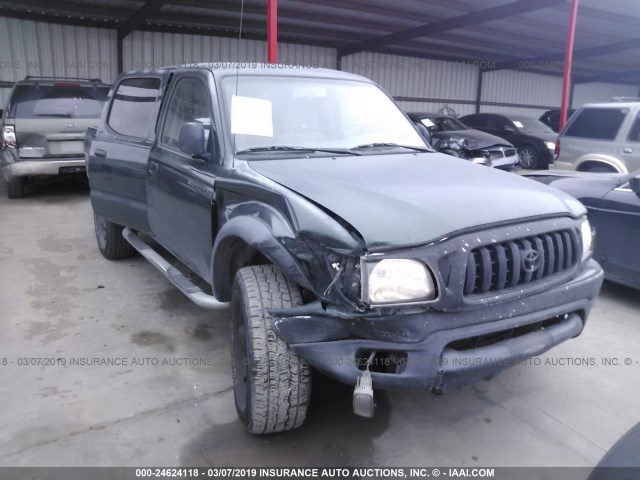 5TEGN92N43Z187938 - 2003 TOYOTA TACOMA DOUBLE CAB PRERUNNER GREEN photo 1