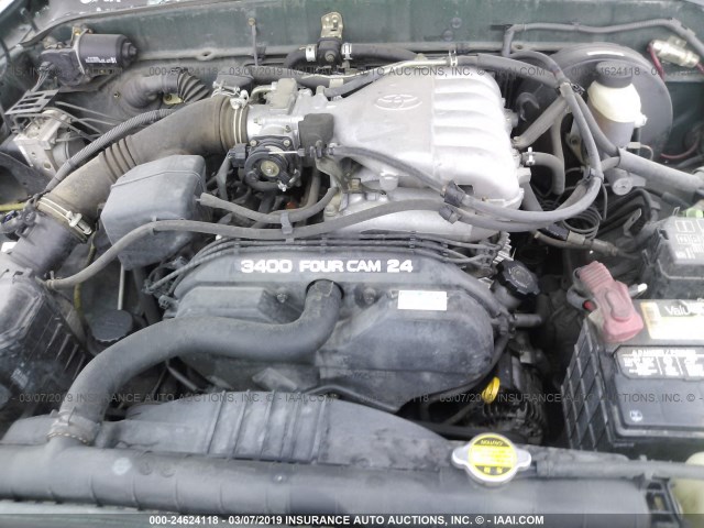 5TEGN92N43Z187938 - 2003 TOYOTA TACOMA DOUBLE CAB PRERUNNER GREEN photo 10