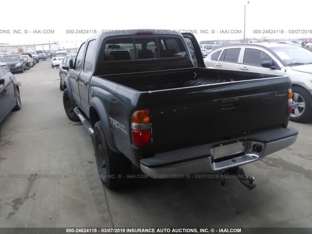 5TEGN92N43Z187938 - 2003 TOYOTA TACOMA DOUBLE CAB PRERUNNER GREEN photo 3