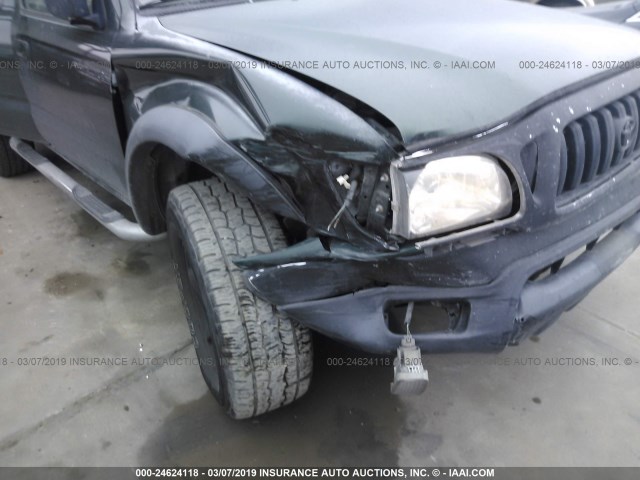 5TEGN92N43Z187938 - 2003 TOYOTA TACOMA DOUBLE CAB PRERUNNER GREEN photo 6