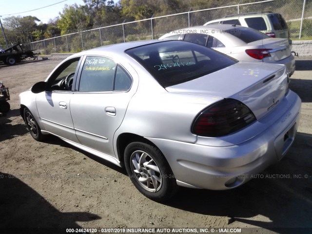 1G2NE52F44M511042 - 2004 PONTIAC GRAND AM SE SILVER photo 3