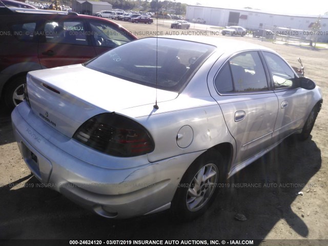 1G2NE52F44M511042 - 2004 PONTIAC GRAND AM SE SILVER photo 4