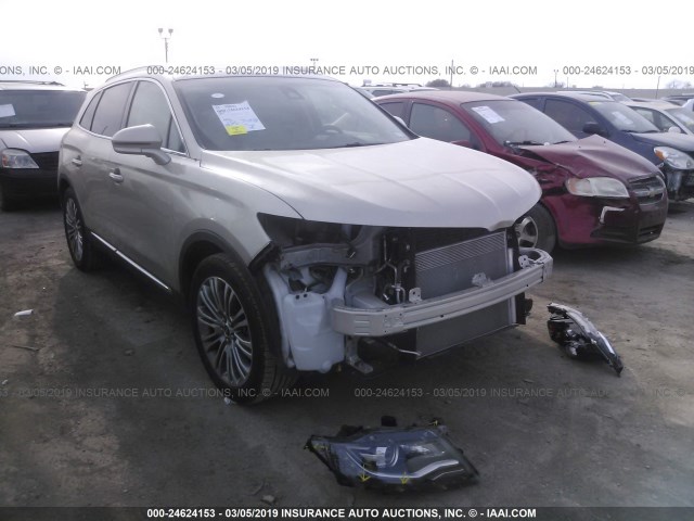 2LMPJ6LRXHBL50142 - 2017 LINCOLN MKX RESERVE Ոսկեգույն լուսանկար 1