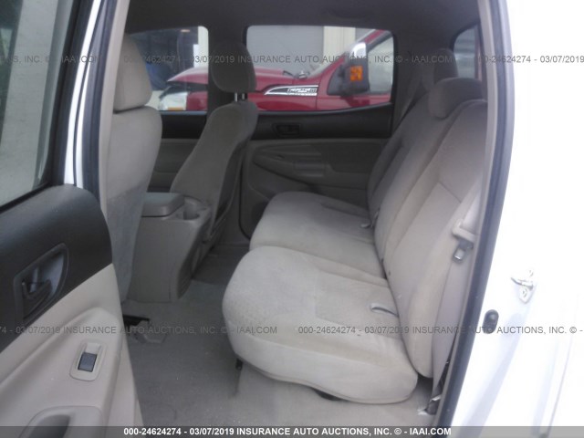3TMJU62N98M060209 - 2008 TOYOTA TACOMA DOUBLE CAB PRERUNNER WHITE photo 8