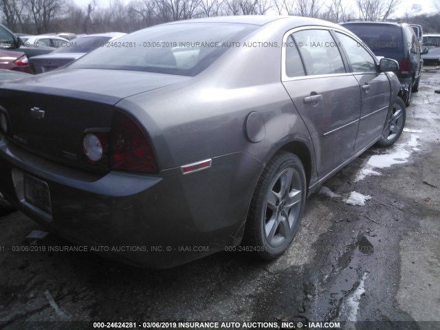 1G1ZC5E0XAF244475 - 2010 CHEVROLET MALIBU 1LT 灰色 照片 4