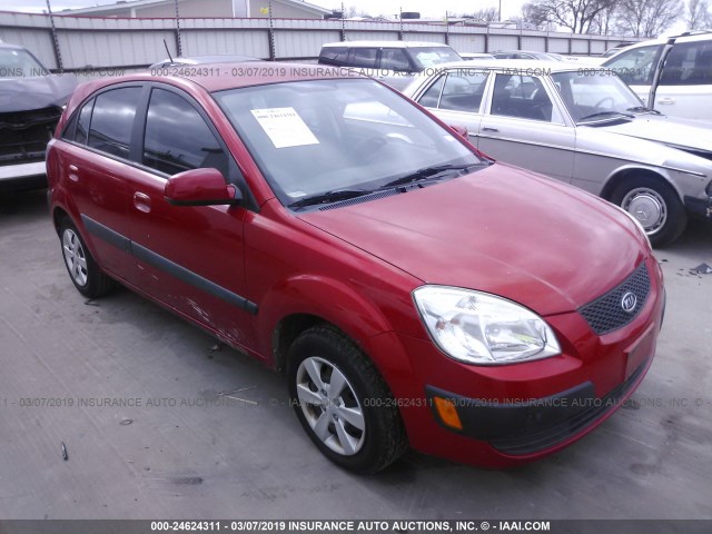 KNADE243596491787 - 2009 KIA RIO 5 SX RED photo 1