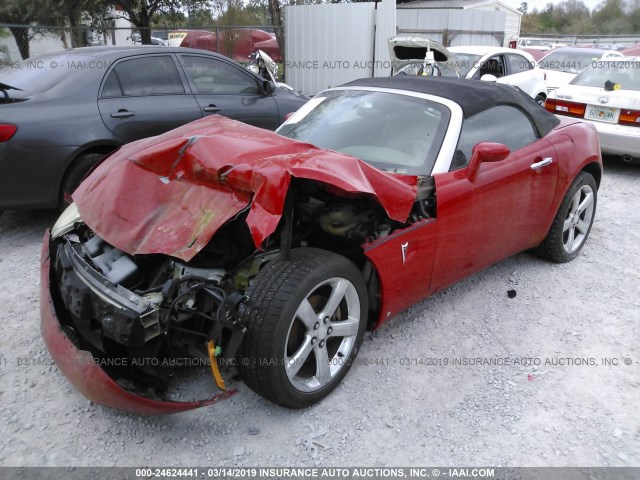 1G2MB35B86Y117881 - 2006 PONTIAC SOLSTICE RED photo 2