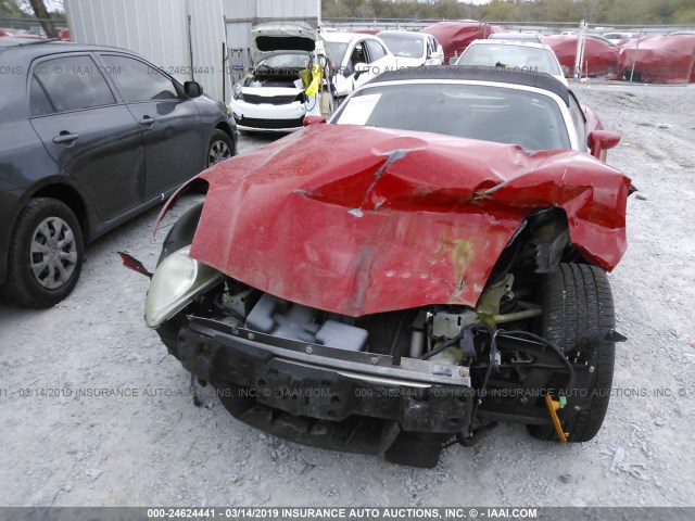 1G2MB35B86Y117881 - 2006 PONTIAC SOLSTICE RED photo 6