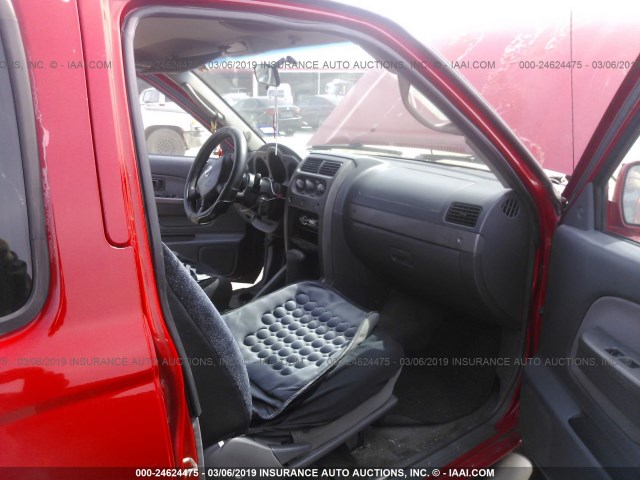 1N6ED29XX2C379237 - 2002 NISSAN FRONTIER CREW CAB XE/CREW CAB SE RED photo 5