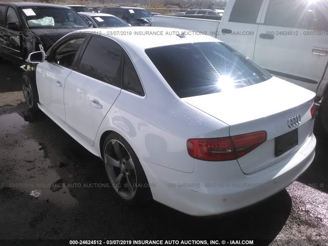 WAUFFAFL7EN038087 - 2014 AUDI A4 PREMIUM PLUS WHITE photo 3