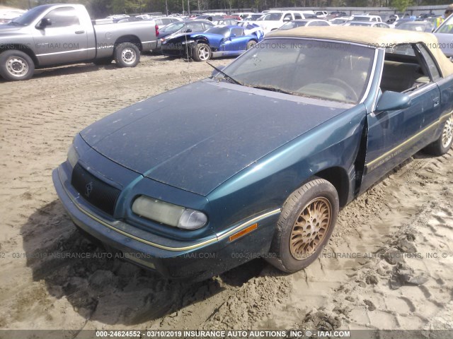 1C3EU4539SF646419 - 1995 CHRYSLER LEBARON GTC GREEN photo 2