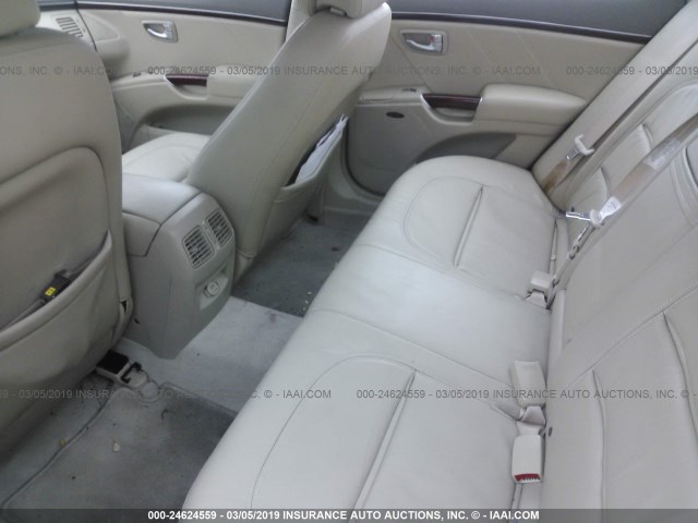 KMHFC46F76A124866 - 2006 HYUNDAI AZERA SE/LIMITED GRAY photo 8