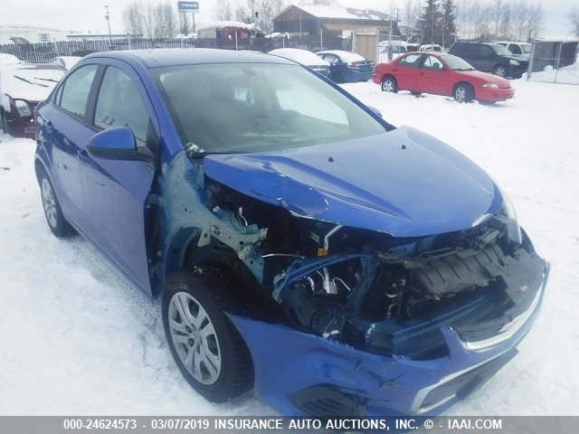 1G1JB5SH3H4163026 - 2017 CHEVROLET SONIC LS BLUE photo 1