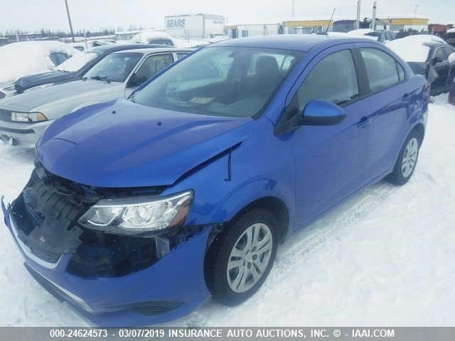 1G1JB5SH3H4163026 - 2017 CHEVROLET SONIC LS BLUE photo 2