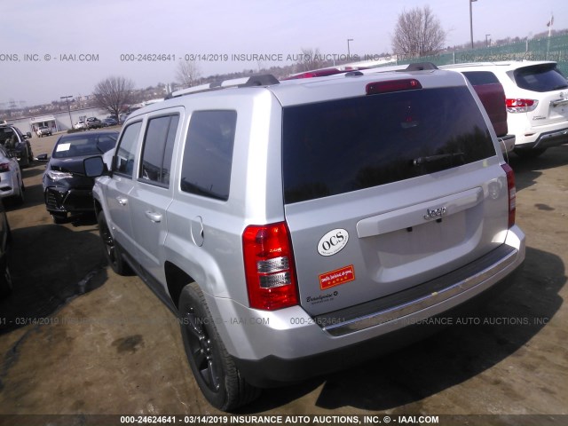 1C4NJPFA9CD690310 - 2012 JEEP PATRIOT LATITUDE SILVER photo 3