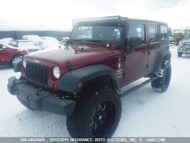 1C4BJWDG0CL274219 - 2012 JEEP WRANGLER UNLIMITED SPORT MAROON photo 2