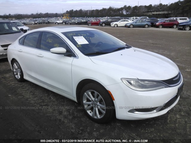 1C3CCCAB8FN713797 - 2015 CHRYSLER 200 LIMITED WHITE photo 1