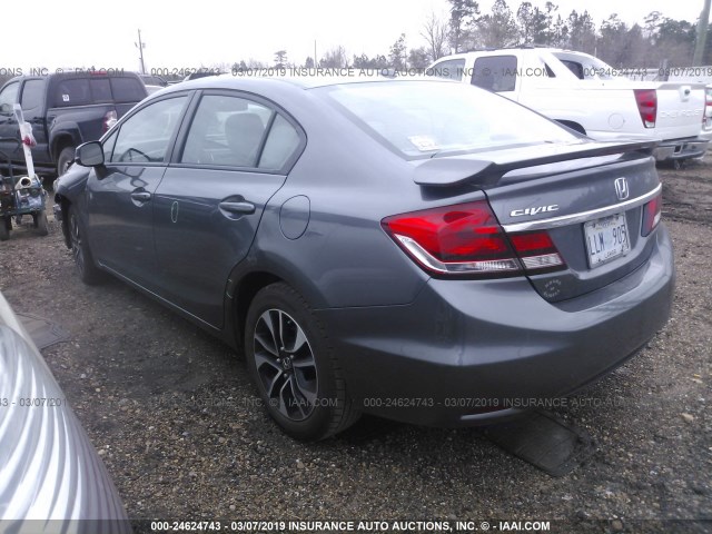 19XFB2F90DE008781 - 2013 HONDA CIVIC EXL BLACK photo 3